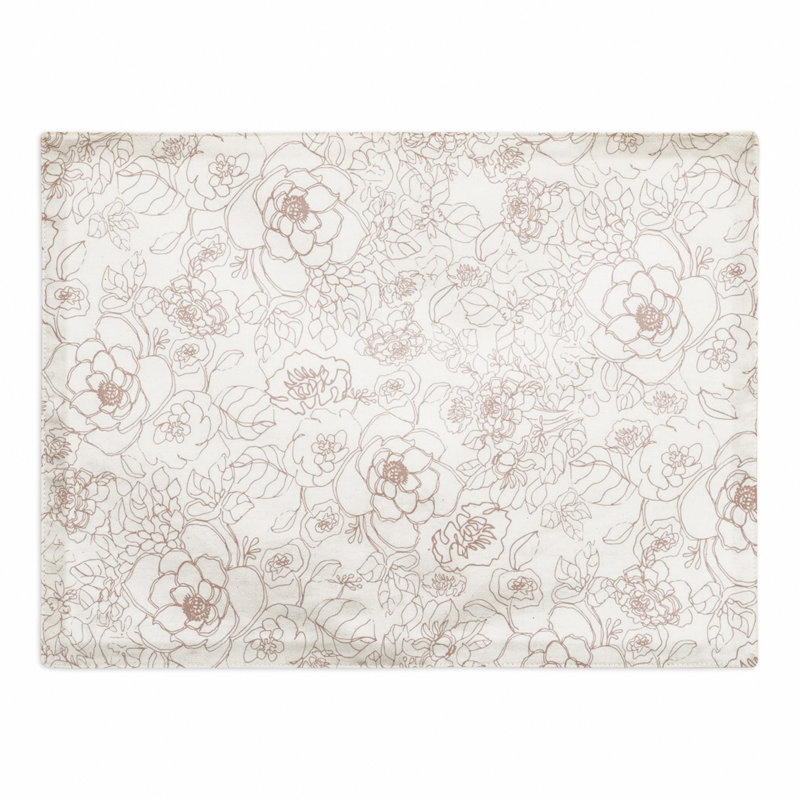 Napperon extérieur Line, Rose / blanc
