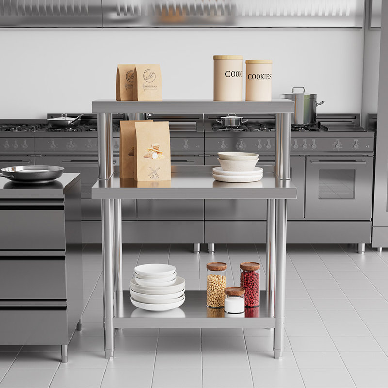 with Stainless Steel Top, 80cm H x 90cm W x 60cm D