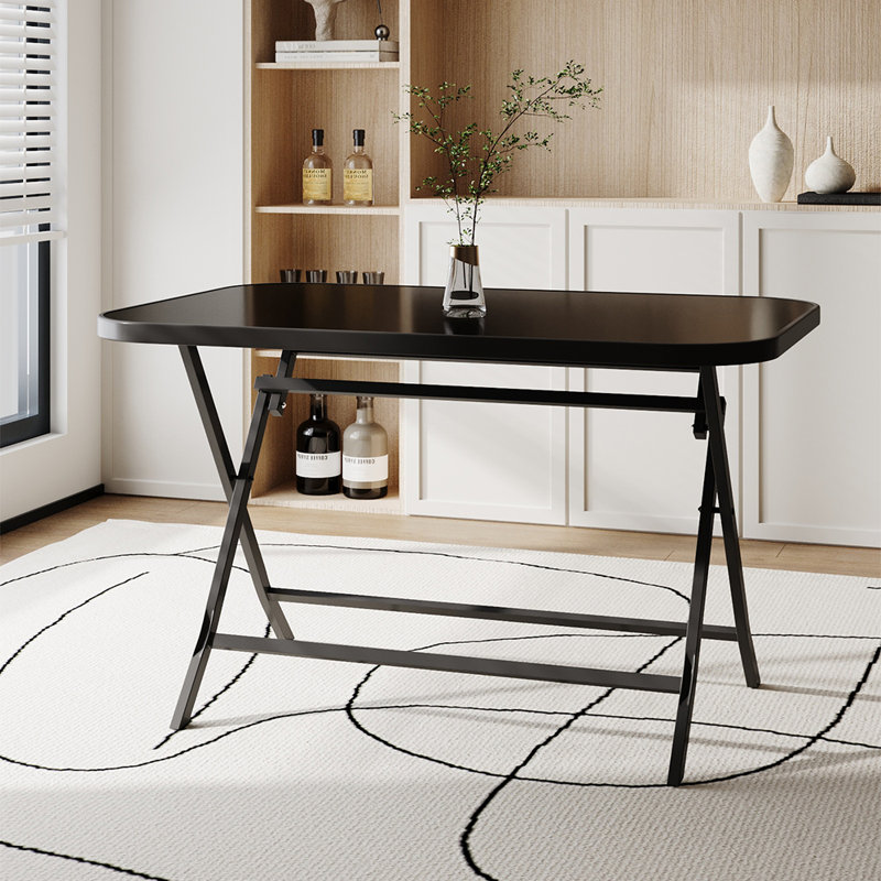 72Cm L Outdoor Dining Table, Black