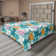 Drap plat à motif floral bohème Ambesonne