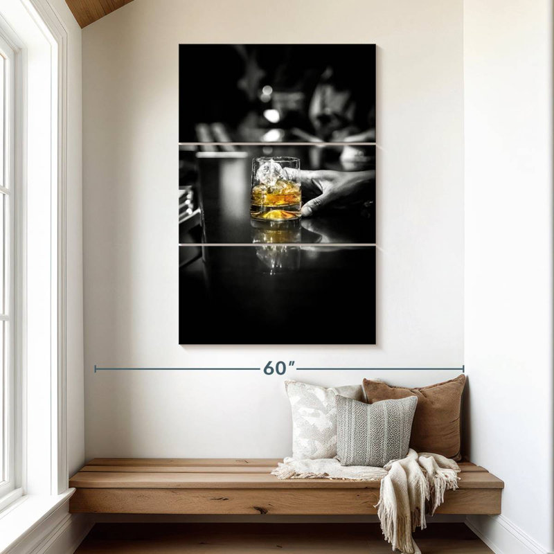 Yarlin Whiskey Bar Drink, 50" H x 32" W