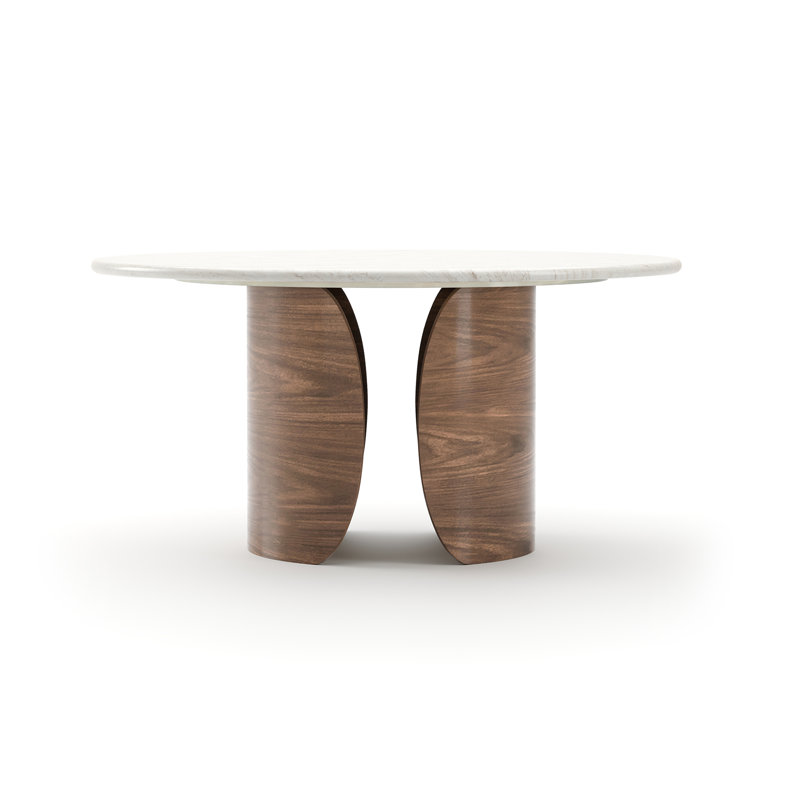 Fleur Round Stone Dining Table