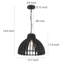 Luminaire suspendu pour îlot de cuisine 1 lumière Renial-1078755731