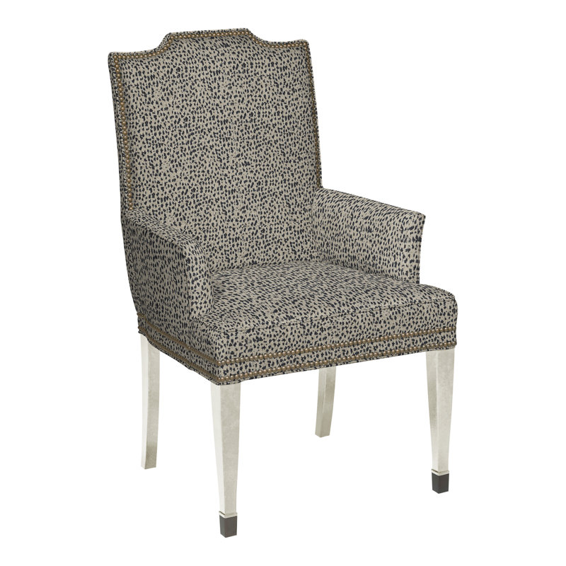 Travis By Michael Weiss Upholstered Arm Chair, Tuck Metal, Wrenn, Yes