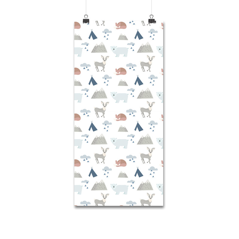 Betha 2.5m x 2.5m Matte Mural, 152 x 104cm