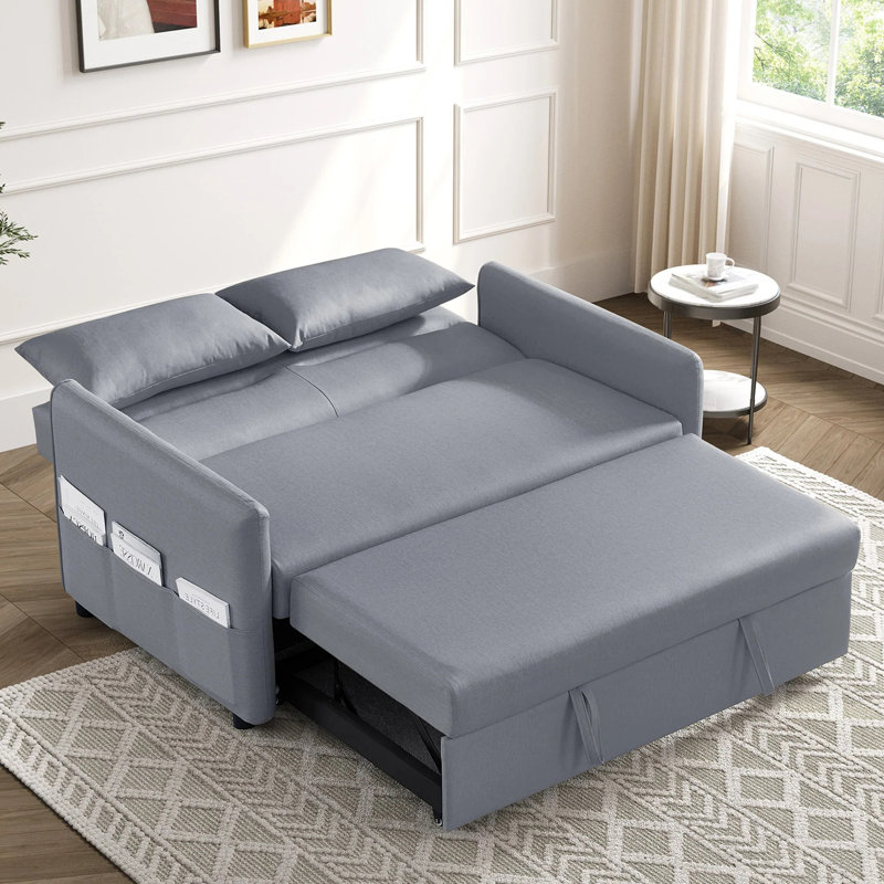 Evella Upholstered Sofa, Gray