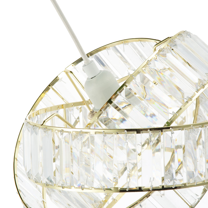 18cm H Acrylic Novelty Pendant Shade ( No Direct Attachment Method ) in Gold