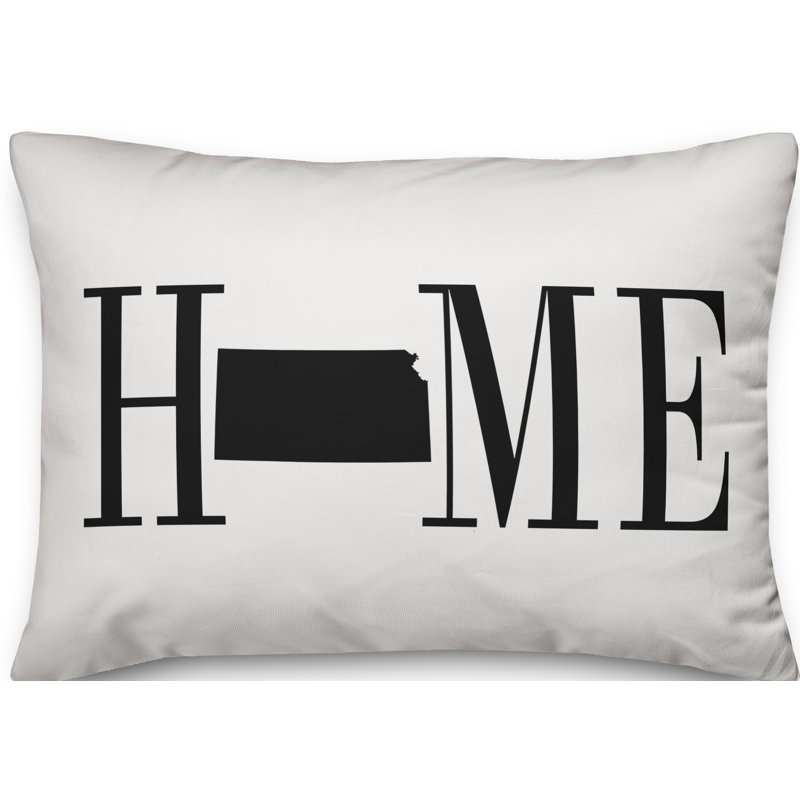Alabama Home State Indoor/Outdoor Lumbar Pillow, Kansas