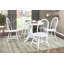 Ensemble de 2 chaises d'appoint blanches au fini blanc, style maison de campagne