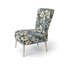 Chaise d'appoint rembourrée Blue Coastal Dreams