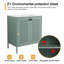 Meuble-lavabo autoportant simple 30 po avec 2 portes Saxar et plateau en céramique blanc Saxar-319223991