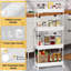 Organisateur utilitaire mobile blanc avec roulettes