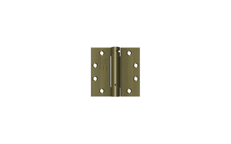 Steel Hinge, Antique Brass