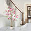 Arbre de magnolia artificiel 5 pi avec fleurs roses, décoration intérieure d'extérieur artificielle-1298554401