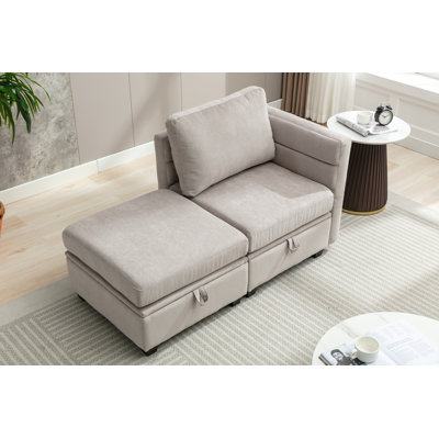 Chaise longue rembourrée Jahlani