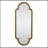 Scalloped Oval Parrett with Beaded Metal Frame