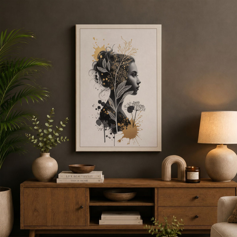 Print, 24x16 - 61.0 x 40.6 cm, Teal Border