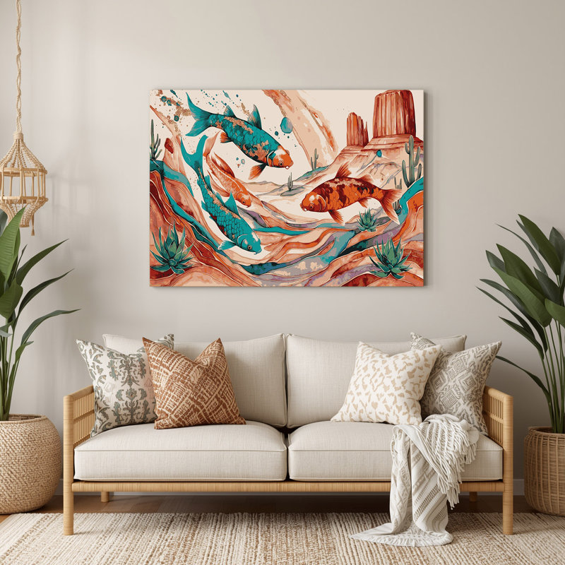 «Southwestern Animals», art mural brun 31, H 288 po x l 432 po x P 0,05 po
