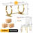 Modern 5-Piece 60"W Rectangular Dining Tabel Set for Kitchen Dining Room-545535817-545535813-545535810