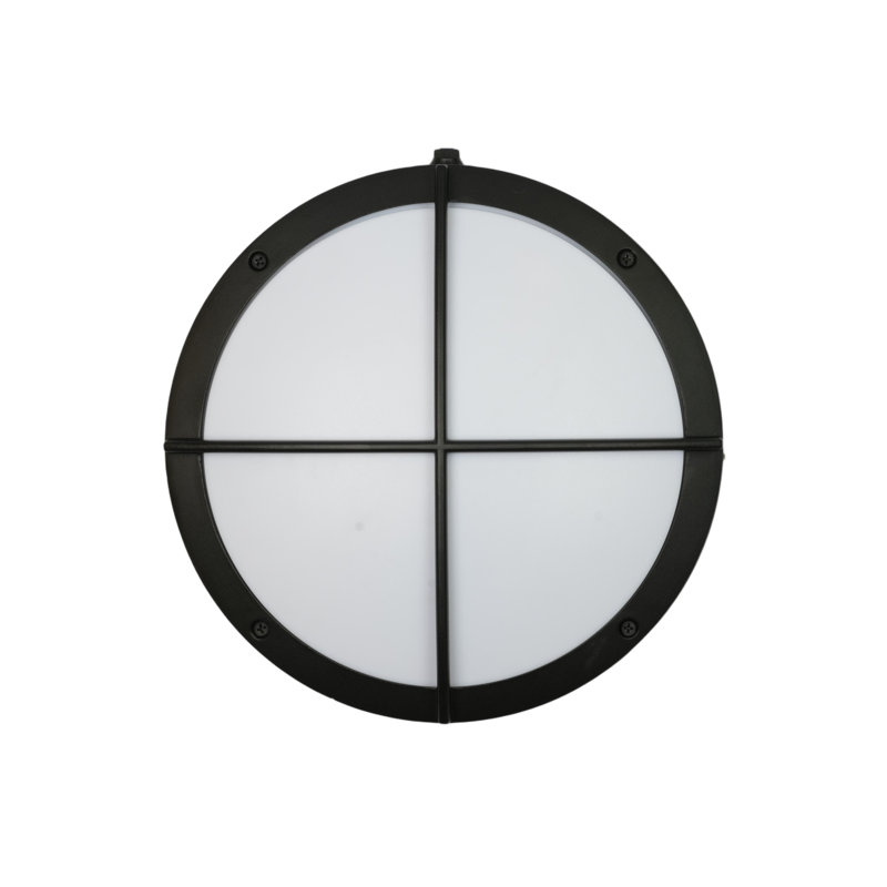 Bulkhead 11 "Round Cage - Noir texturé avec acrylique blanc