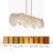 Clayre 5-Light Dimmable Unique/Statement Chandelier With  Water Ripple Glass-1369189396
