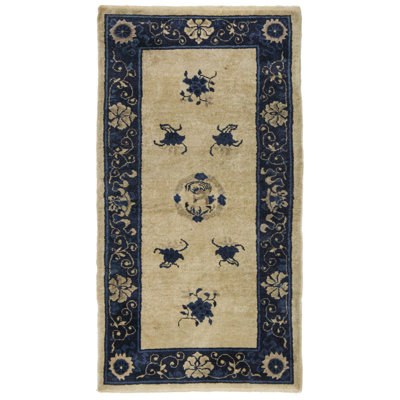 Antique Chinese Peking Wool On Wool 3Ft2inx5ft10in