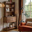 Buffet en bois massif brun noisette
