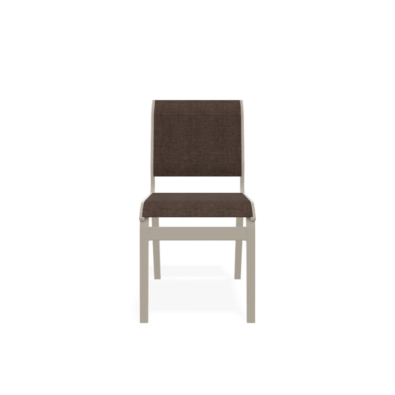 Chaise d'appoint de salle à manger Hiraku, Désert texturé, Moka Sunbrella®