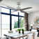 52" 4 - Blade Ceiling Fan With LED Lights And Remote Control