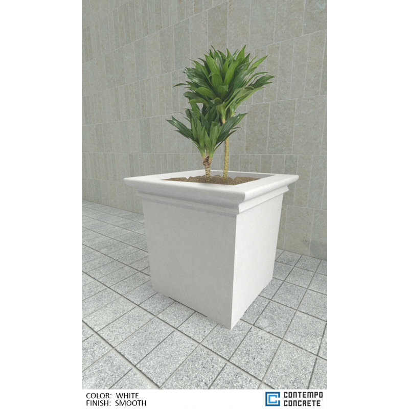 Nova Planter, Smooth White