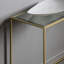 Carmo 110cm Glass Top Console Table-698807709
