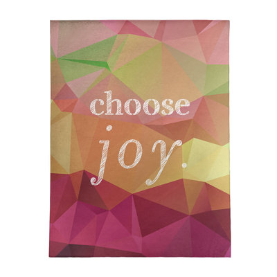 Tapis en simili-faux gemme choose à joie citation