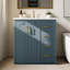 Ensemble de meuble-lavabo autoportant 30 po avec lavabo en céramique, 3 tiroirs et portes à fermeture douce-652923123