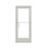 36 po X 84 po Porte commerciale pré-suspendue en aluminium anodisé argent à droite / extérieur