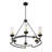6 - Light Dimmable Wagon Wheel Chandelier