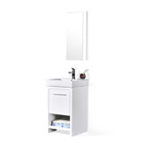 Ensemble de meuble-lavabo simple 20 po avec miroir Artemis