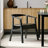 Latitude Run® Solid Wood Upholstered Arm Chair| High-Density Cushioned Seat with Ergonomic Back Support & Modern Farmhouse Leg Design – Eco-Certified Dining Chair for Kitchen, Cafe