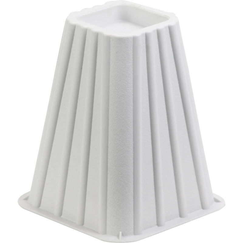 Buser 8'' Bed Risers, Ivory