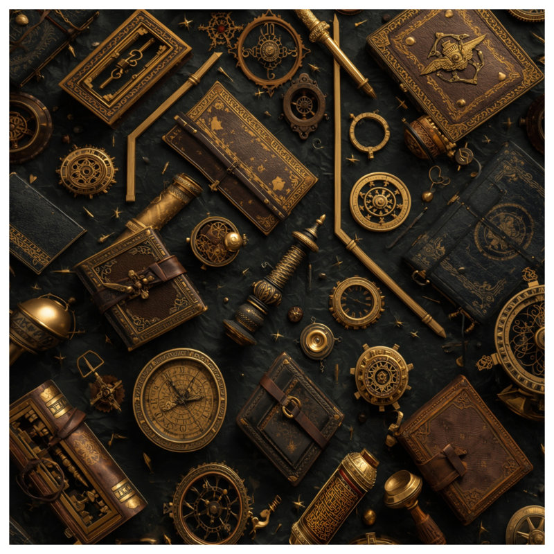 Housses de couette Steampunk Accessoires Collection, Grand lit