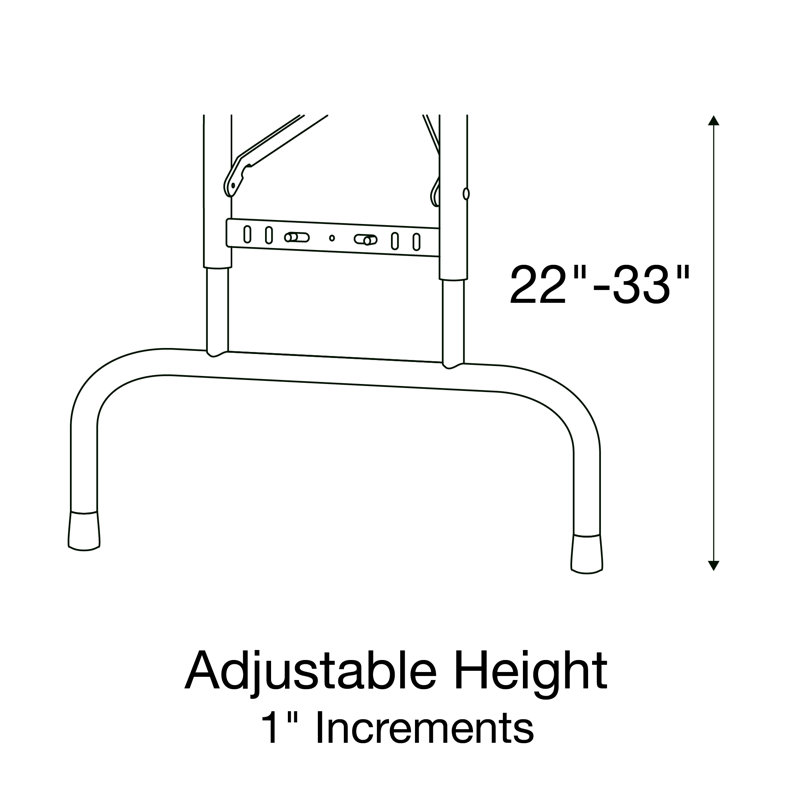 Walnut Adjustable Height Rectangular Folding Table