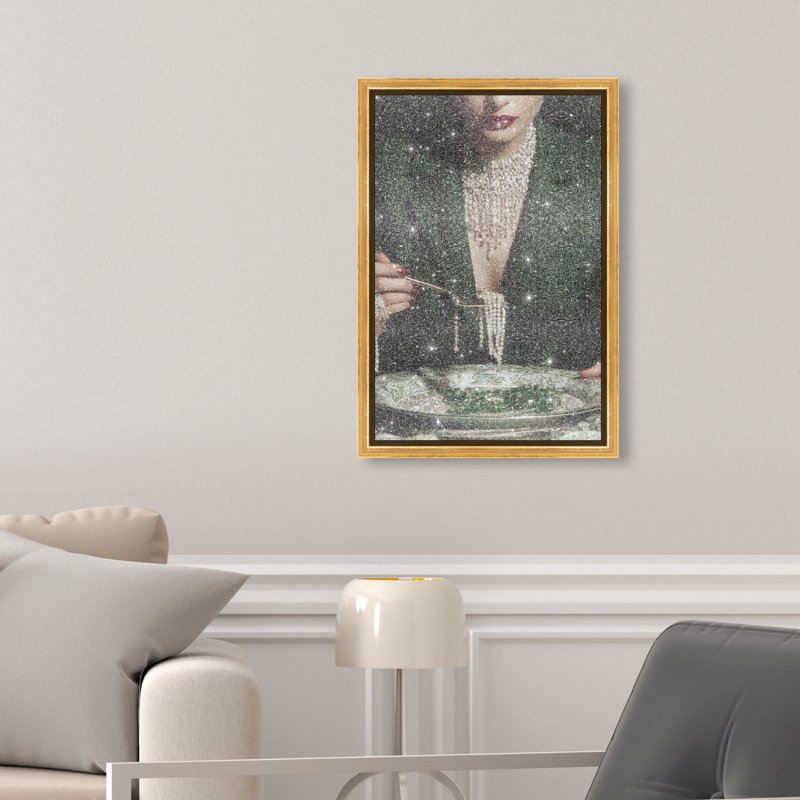 Forest Feast Canvas Fashion Print by Oliver Gal, Black Frame, 10 x 15, 16"H x 11"W, Gold Floater Frame