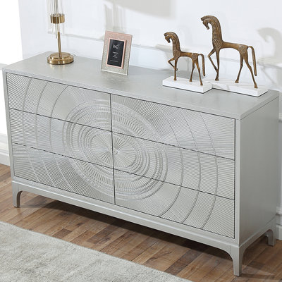 Luxury 6-Drawer Entryway and Sideboard Cabinet