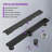 Designline 24 In. Stainless Steel Linear Shower Drain With Square Pattern Drain Cover In Matte Black-116730948
