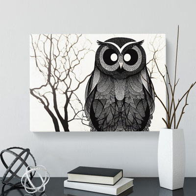Hopeful Owl - Wrapped Canvas