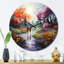 Crady - Horloge murale paysage romantique-117222843