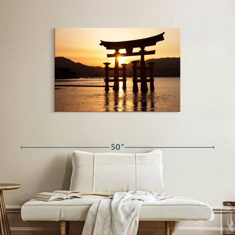 Ravi Miyajima Torii Sunset, 26" H x 39" W