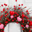 18 po Couronne artificielle de brindilles en forme de cœur et de baies pour la Saint-Valentin