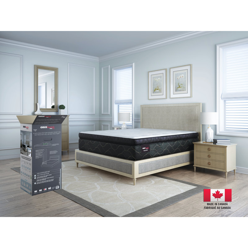 Matelas en mousse viscoélastique gélifiée 14 po Fusion Series, Grand