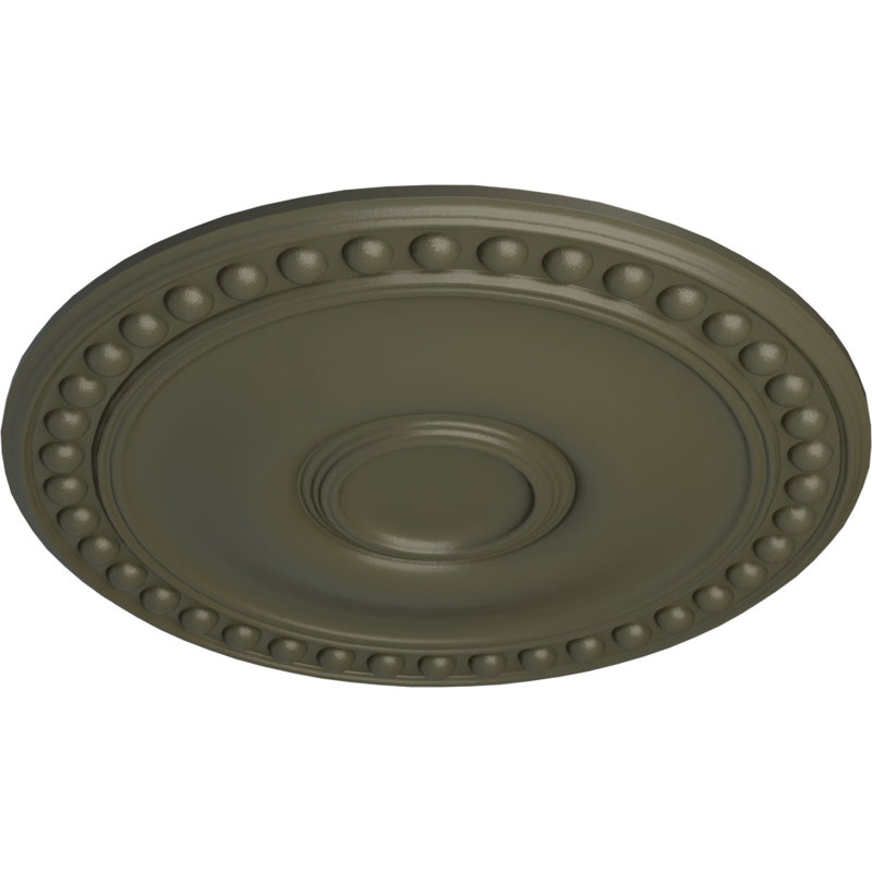 Endurathane Alexa Ceiling Medallion, 20 1/2"OD x 1 7/8"P (Fits Canopies up to 2 7/8")Hand-Painted Iridescent Gold Finish