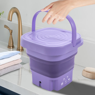Portable Mini Washing Machine, 2.11 Gal Foldable Washer
